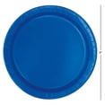 thumbnail image 3 of Assiettes plates rondes bleu électrique Unique Industries de 23 cm (9 po), paquet de 55, 3 of 3