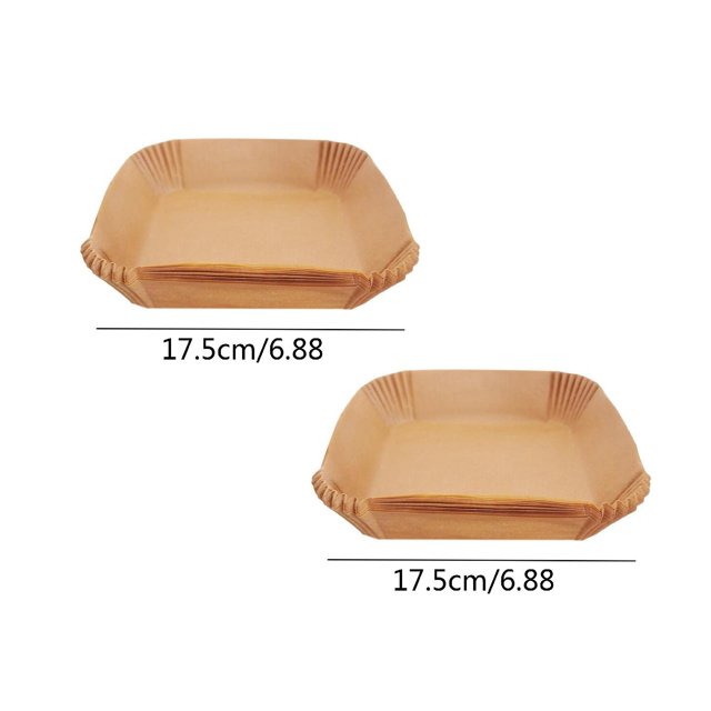Oleegame 2PC 2022 New Pattern Air Fryer Disposable Paper Liner Food Level Non-stick Pan Oil Paper