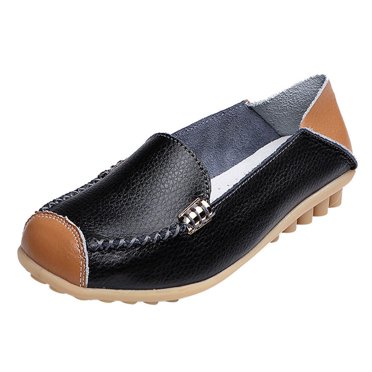 XZNGL Chaussures pour Femmes Chaussures à Enfiler Femmes Loisirs Femmes Semelle Souple à Enfiler Chaussures à Bout Rond Chaussures Plates Chaussures Simples Chaussures Pois