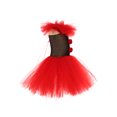 thumbnail image 3 of SUNSIOM Déguisements d'Halloween pour Fille Enfant Clown Robe de Cosplay Tulle Tutu Clown Robe Chapeau Gants Bas Ensemble de Fête, 3 of 6