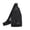 Black, variant on Crossbody Sling Bag with Headphone Hole, Lightweight Nylon Chest Backpack for Hiking, Multipurpose Daypack for Travel Outdoor Sports