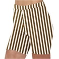 thumbnail image 1 of Plebaso Shorts pour Femmes 2025 Shorts de Plage à Rayures Taille Haute Mode Décontractée Leggings Courts pour Femmes, 1 of 5