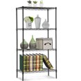 thumbnail image 4 of 4-Shelf Wire Shelving Unit Storage Organizer Shelf Height Adjustable 24''L x 16''W x 47''H Heavy Duty Utility Metal Rack Shelves for Garage Office Kitchen Black, 4 of 7