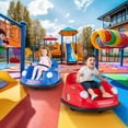 thumbnail image 2 of Costway Ride on Bumper Car for Kids with Remote Control 360 Degree Spin LED Light Red, 2 of 10