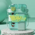 thumbnail image 3 of Water Cup Double Cup High Capacity Leak-Proof | 760ml Portable Lightweight Tumbler with Straw | Outdoor Home Use | Durable PC Material | Lock Buckle | Easy Clean | Multiple Colors, 3 of 6
