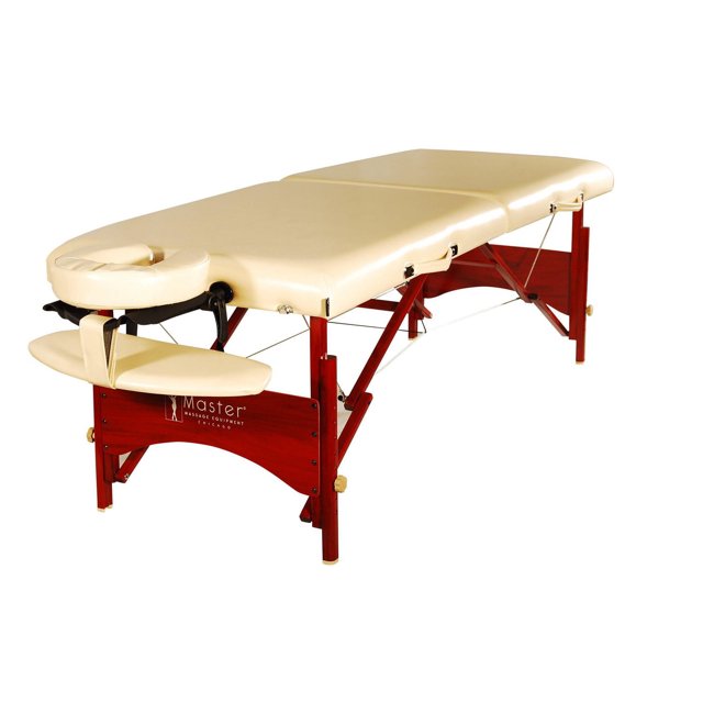 Master Massage 28" Caribbean LX Portable Massage Table Package in cream