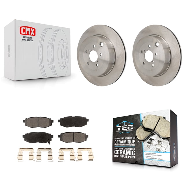 Transit Auto Rear Disc Brake Rotors and Ceramic Pads Kit for Car Subaru BRZ Toyota 86 with Brembo Brakes K8T-104752