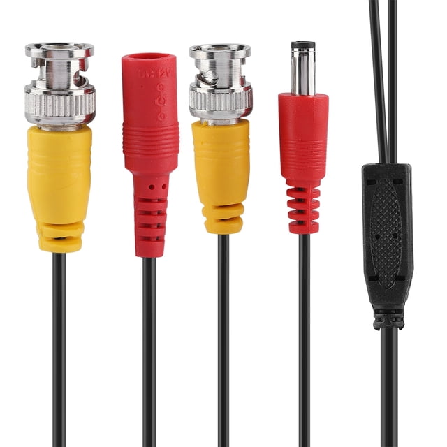 Noref Video Cable, Extension Cable,BNC + 2.1mm DC CCTV Extension Cable Video Coax Cable for Commercial Residential