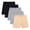 Beige 01, variant on Cinvoph 5-14 Years Toddler Kids Girls Leggings Shorts High Waist Bike Cartwheel Shorts Under Dress Dance 5 Pack Short for Children