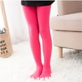 thumbnail image 2 of 2 Pack(Watermelon Red 1PCS & BU2 1PCS) Multipack Leggings Pantihose Bottom 12 Stretchy Basic Full Length Ballet Dance Pants Pantyhose for Spring Summer Stocking, 2 of 4