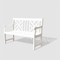 thumbnail image 5 of Vifah Bradley Outdoor Bench in White, 5 of 5