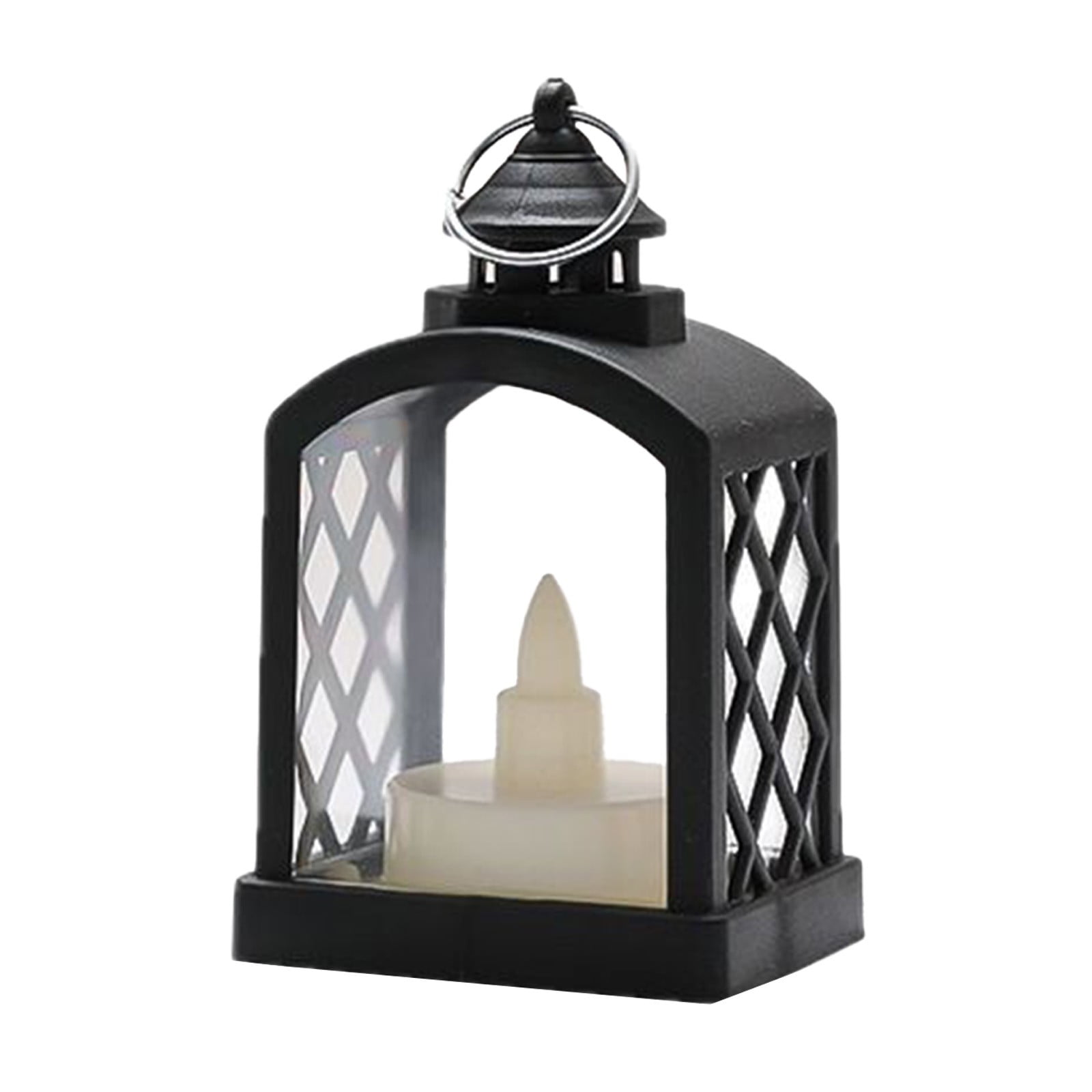 Unbranded Black Led Candle Light, Flameless Battery Operated Flickering Tea Light, Warm White Glow, Hanging And Placeable Decor For Halloween, Christm