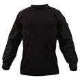 thumbnail image 2 of Rothco Military FR NYCO Combat Shirt - Black, 2X-Large, 2 of 3