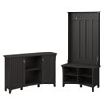 thumbnail image 1 of Bowery Hill Hall Tree with Shoe Bench and Accent Chest in Black, 1 of 7