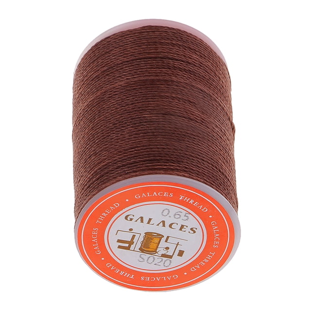 yuksok Leather Sewing Waxed Polyester Cord Thread Stitching Craft Dark Coffee