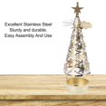 thumbnail image 3 of Stainless Steel Rotating Candle Holder with Tray for Romantic Home Decor and Special Occasions Tabletop Candlestick Set for Christmas Weddings Parties, 3 of 8