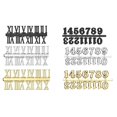 thumbnail image 4 of MYG 3pcs Clock Numerals Kit Arabic and Roman Number Hands Quartz DIY Digital Clock, 4 of 9