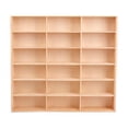 thumbnail image 2 of idealsgarden Wooden Display Rack Organizer Shelves Multiuse Holder for Doll Shop 18 Grid, 2 of 8