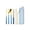 Blue-605, variant on Portable Cutlery Set11.02x5.91x2.36in,Stainless Steel Utensils with Storage Case for Outdoor Camping Travel Office Dining