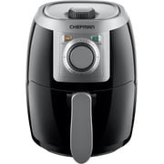 ZJQYDS Chefman TurboFry 2-Quart Air Fryer, Personal Compact Healthy Fryer w/ Adjustable Temperature Control, 60 Minute Timer and Dishwasher Safe Basket, Black