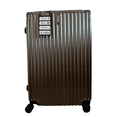 thumbnail image 1 of TRAVLR Valise Rigide Stries Medium (25 Pouces) Extensible, Anti-Rayures, Huit Roues Silencieuses Roues et Cadenas TSA - Brun, 1 of 6