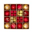 thumbnail image 1 of Pisexur Christmas Balls Ornaments for Xmas Tree, 44Pcs Shatterproof Christmas Tree Decorations, Tree Hanging Balls Christmas Balls Ornaments Set for Party Wedding Decoration, 1 of 6