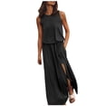 thumbnail image 1 of Ketyyh-chn99 Robes Femmes Été Robe Évasée à Fleurs Robe Décontractée Mini Robe Ample Confortable à Rayures Manches Longues Longue Robe Noir,m, 1 of 5