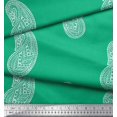 thumbnail image 2 of Soimoi Rayon Fabric Paisley Block Printed Fabric 1 Yard 56 Inch Wide, 2 of 3