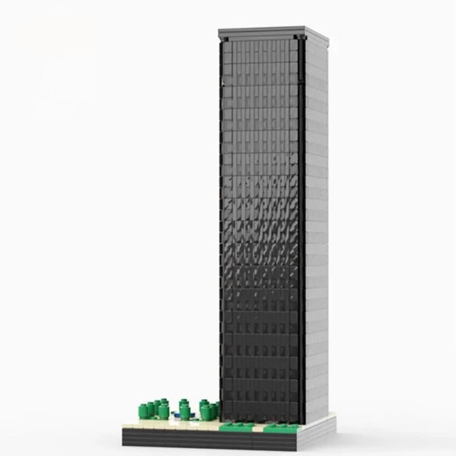 MOC-53108 Tour Alevra Modular Buildings Blocs 1:650 Briques de Modèle Bricolage Jouet 2296 Pcs