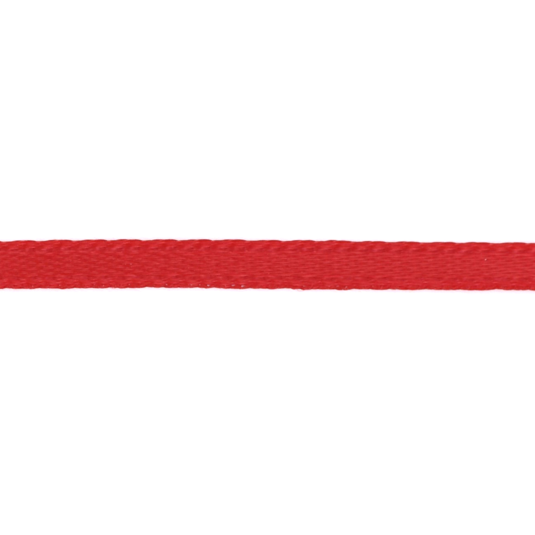 UNIQUE CREATIV Ribbon, Red, 100% Polyester, 3 mm × 9.1 m, 1 pc