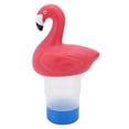 thumbnail image 2 of Flamingo Cl2 Flotteur, Distributeur Cl2 Flotteur Polyvalent Rotatif Anti-Déchirure Conteneurs Transparents PVC pour Piscine, 2 of 7