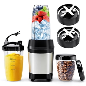 Nahida Blender for Smoothies, 1200W Smoothie Blender for Ice Crushing, Blenders with (2) 6-Fin Blades, Personal Blenders for Kitchen with 23oz, 32oz,