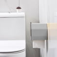 thumbnail image 4 of Yarn Bathroom Wall-mounted Paper Towel Box Without Drilling Punch Type Roll Paper Magnetic Cover Convenient Change Paper, 4 of 7