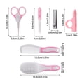 thumbnail image 2 of CJiaWei 6pcs Convenient Daily Kit 6 Pieces For Infants And Children Comfort And With Baby Hair Brush Hair Comb Nail Nail Clipper Cover Nail Scissors And Nail, 2 of 4