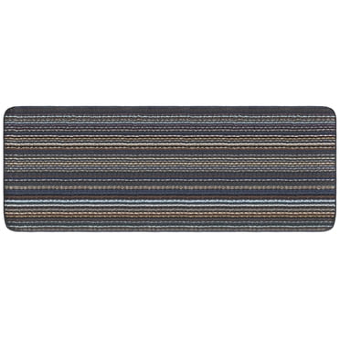 Mainstays Warwick Washable Tufted Runner Rug 2' x 5', Non-Slip, Multi-Color Stripe, Hallway Kitchen Mudroom Laundry Entryway