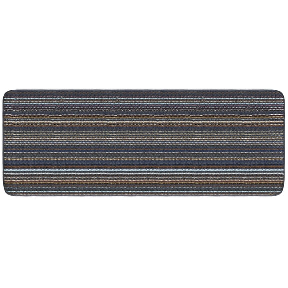 Mainstays Warwick Washable Tufted Runner Rug 2' x 5', Non-Slip, Multi-Color Stripe, Hallway Kitchen Mudroom Laundry Entryway