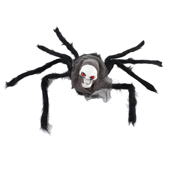 TopLLC Halloween Decorations ,Fall Decor, Halloween Gifts Halloween Spider Simulation Skull Head Spider Terrifying Decoration Props 75CM Toy Spider Spider products