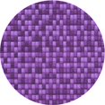 thumbnail image 1 of Ahgly Tapis Rond Lavable en Machine Intérieur Transitionnel Violet, 7 Pieds Rond, 1 of 7
