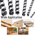 thumbnail image 4 of Katigan 6-Piece 12-Inch Long Auger Drill Bit Set for Woodworking - Hex Shank Ship Auger Bits 1/4-7/8 Inch, 4 of 7