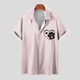 thumbnail image 1 of Mefallenssiah Man Short Sleeve Solid Color Lapel Button Fashion Casual Fallow T-Shirt tops, 1 of 1