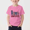 thumbnail image 2 of T-Shirt pour Enfants, Imprimé de la Fête de l'Indépendance à Manches Courtes et Col Rond, Haut Décontracté et Polyvalent pour Garçons et Filles de 3 à 15 Ans, 2 of 5