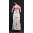 thumbnail image 2 of Bimba Robe Longue Sans Manches à Bretelles Spaghetti Imprimée Teinture sur Nœuds en Rayonne pour Femmes - Moyen, 2 of 4