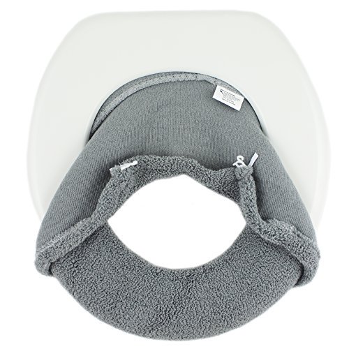 Warm-n-Comfy Soft Fabric Toilet Seat Cover