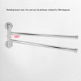 thumbnail image 3 of Swivel Towel Rack,Bathroom Wall Mounted Towel Rack with Hook Swing Out Rotating Towel Hanger Shelf for Bathroom Kitchen [2 Arms], 3 of 7