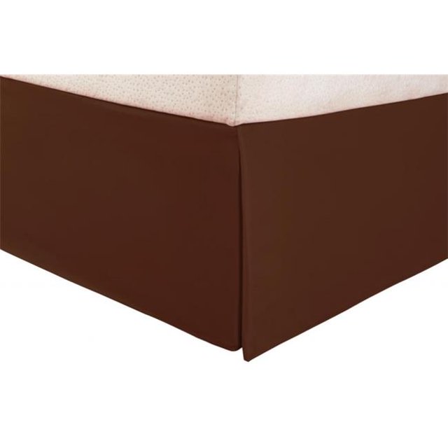 Jupe de Lit Très Grand en Microfibre Unie Moka