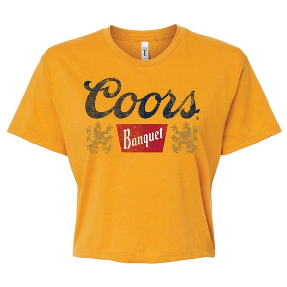 Coors Banquet Golden Women's Crop Top T-Shirt-2XLarge