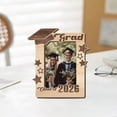 thumbnail image 4 of Kjfeif Class of 2026 Graduation Photo Frame Graduation Themed Display Stand with Cap and Diploma Design Natural Wood Finish for Kindergarten Preschool High School Gift, 4 of 6