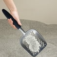 thumbnail image 3 of yulier Cat Litter Scoop, Aluminum Alloy Sifter, Deep Shovel with Long Handle, Non-Stick Heavy Duty Metal Litter Shovel for Cat Litter Box, Cat Poop Sifting, 3 of 5
