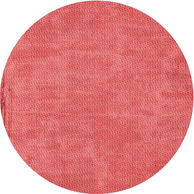 Ahgly Company Machine Washable Indoor Round Transitional Red Area Rugs, 6' Round