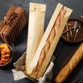 thumbnail image 4 of KONTONTY 50Pcs Khaki Paper Bread Bags with Clear Window Perfect for Loaf Bread Storage and Party, 4 of 8